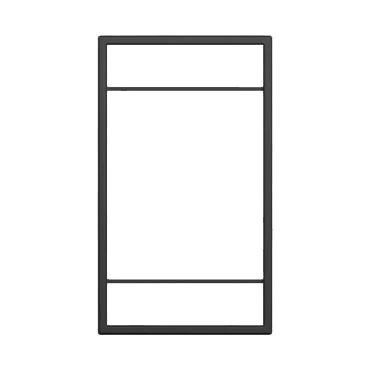 Рама из стального профиля для стеллажных систем 30x320x550 мм, Юкей, цвет ЧЕРНЫЙ
