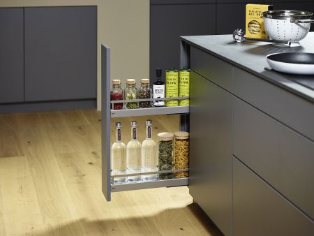 Бутылочница 150 мм 3D с 2 полками Арена КЛАССИК, 1 шт, цвет ТИТАН