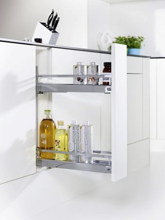 Бутылочница 150 мм 3D с 2 полками Арена КЛАССИК, 1 шт, цвет ХРОМ